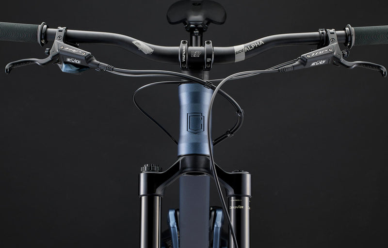 Commencal META SX V5 Race Sparkly Blue Enduro Bike Detail Image 2