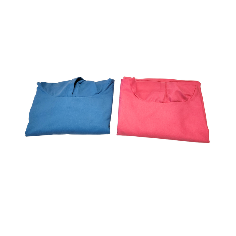 Load image into Gallery viewer, Hoodies hooded towel Swim_nDry Kiddies BluePink 09

