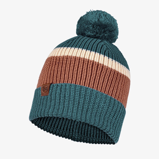Buff Hat Knitted Solid Black Polar