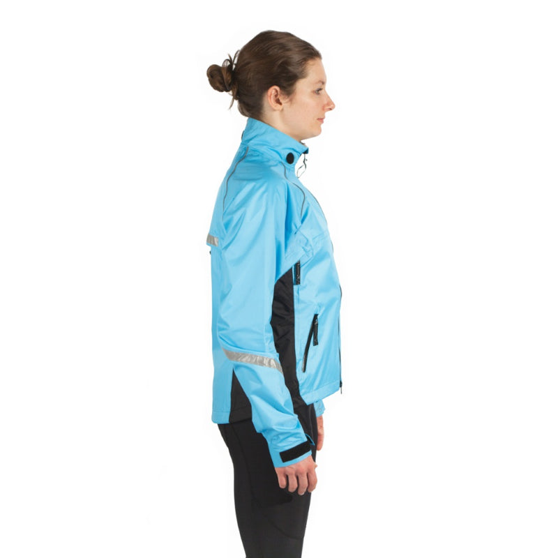 Load image into Gallery viewer, Showers Pass Club Pro Women&#39;s Jacket Powder Blue - Side
