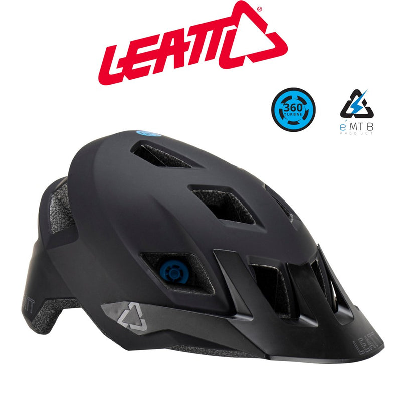 Load image into Gallery viewer, Leatt MTB All MTN 1.0 V23 Stealth Helmet - Medium 55-59cm
