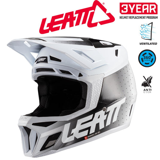 Leatt Helmet MTB Gravity 8.0 V23 White - Medium 57-58cm