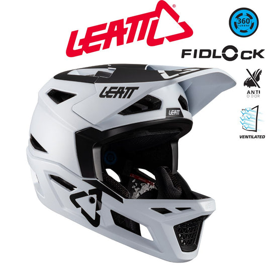 Leatt MTB Gravity 4.0 Full-Face Helmet - White - 57-58cm Medium