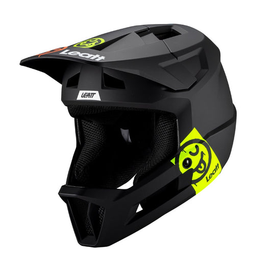 Leatt Gravity 1.0 Full Face Helmet - Junior Black - 51-52cm XX-Small