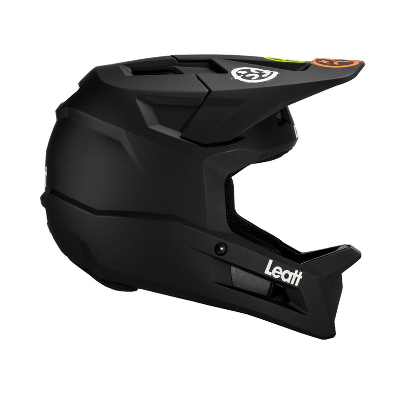 Load image into Gallery viewer, Leatt Gravity 1.0 Full Face Helmet - Junior Black - 51-52cm XX-Small
