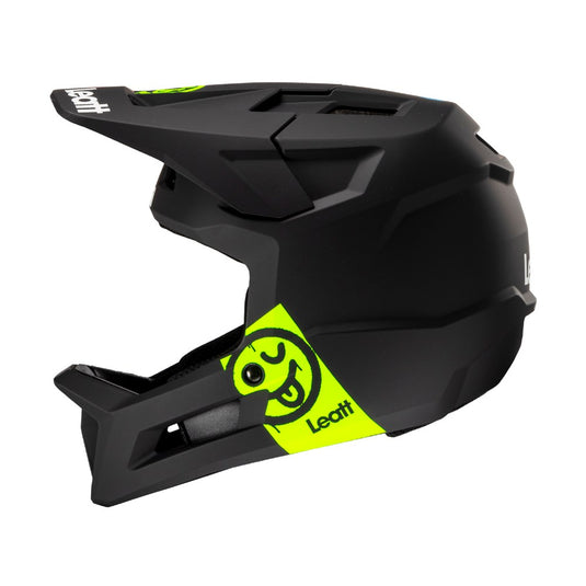 Leatt Gravity 1.0 Full Face Helmet - Junior Black - 51-52cm XX-Small