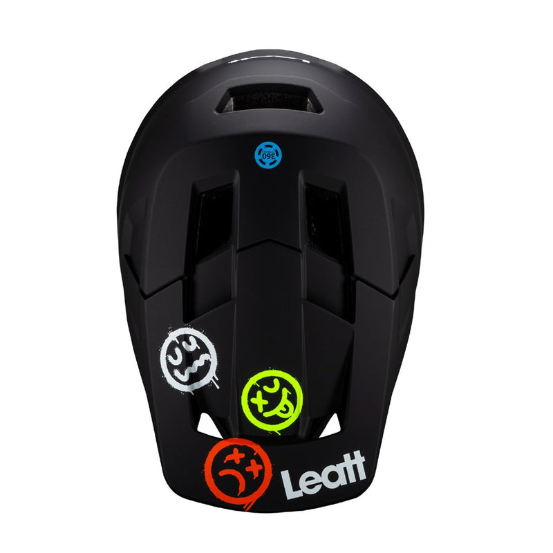 Load image into Gallery viewer, Leatt Gravity 1.0 Full Face Helmet - Junior Black - 51-52cm XX-Small
