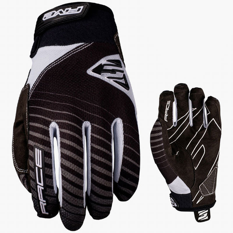 Load image into Gallery viewer, FIVE BMX RACE GLOVES - Black White
