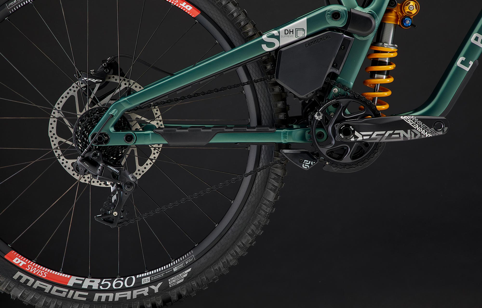 Commencal Supreme DH V5 Öhlins Edition Metallic Green Downhill Bike