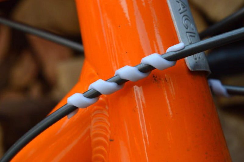 Load image into Gallery viewer, Fibrax Cable Spiral Frame Protectors White - Fitted

