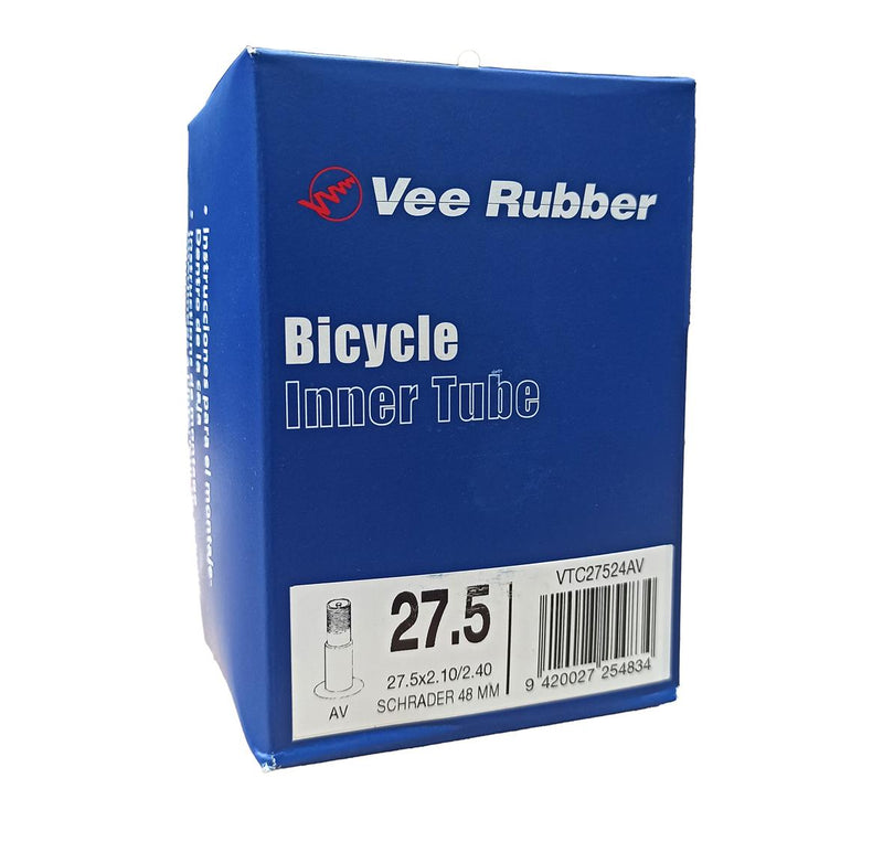 Load image into Gallery viewer, Vee Rubber Inner Tube 27.5 x 2.10/2.40 AV 48 MM Schrader - VTC27524AV
