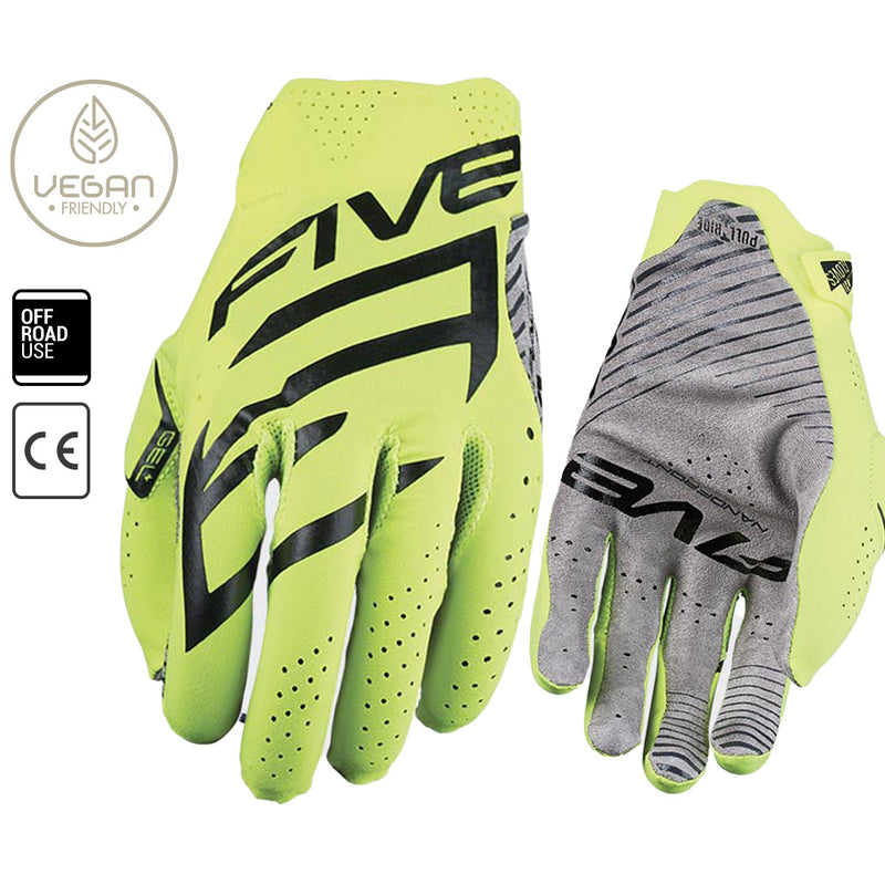 Load image into Gallery viewer, FIVE MXF RACE gloves - Fluro Yellow
