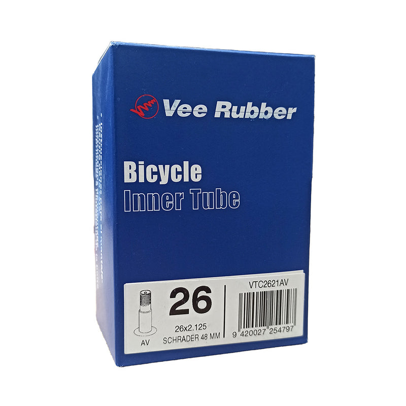 Load image into Gallery viewer, Vee Rubber Inner Tube 26 x 2.125 AV 48MM Schrader - VTC2621AV

