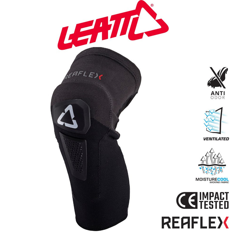 Load image into Gallery viewer, Leatt ReaFlex Hybrid Knee Guard - Black
