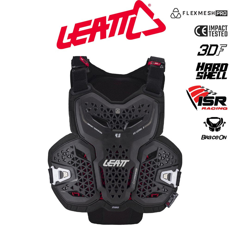 Load image into Gallery viewer, Leatt 4.5 Hybrid Chest Protector Black
