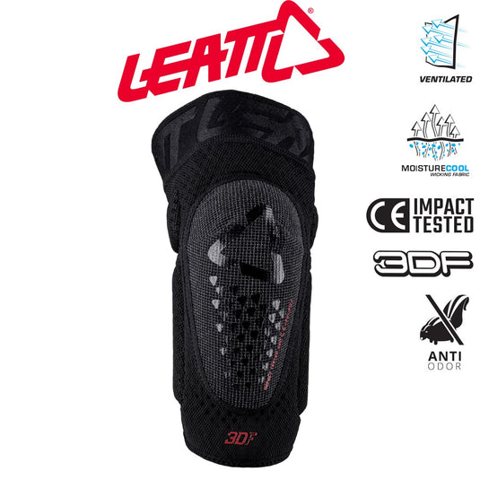 Leatt 3DF 5.0 EVO Mini Knee Guard - Black - Youth