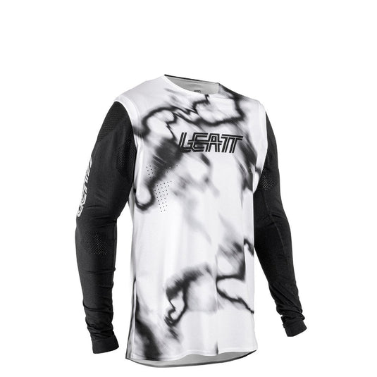 Leatt Gravity 8.0 MTB Jersey Heatmap White - Men's