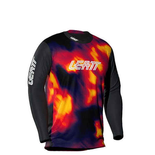Leatt Junior Gravity 4.0 Long Sleeve Jersey - Heatmap Red - Youth