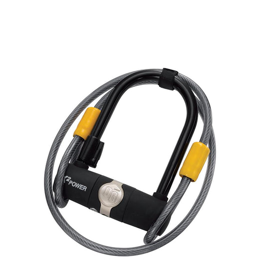 On Guard OG Series Mini U-Lock with Key and Cable - 90mm x 140mm - Steel