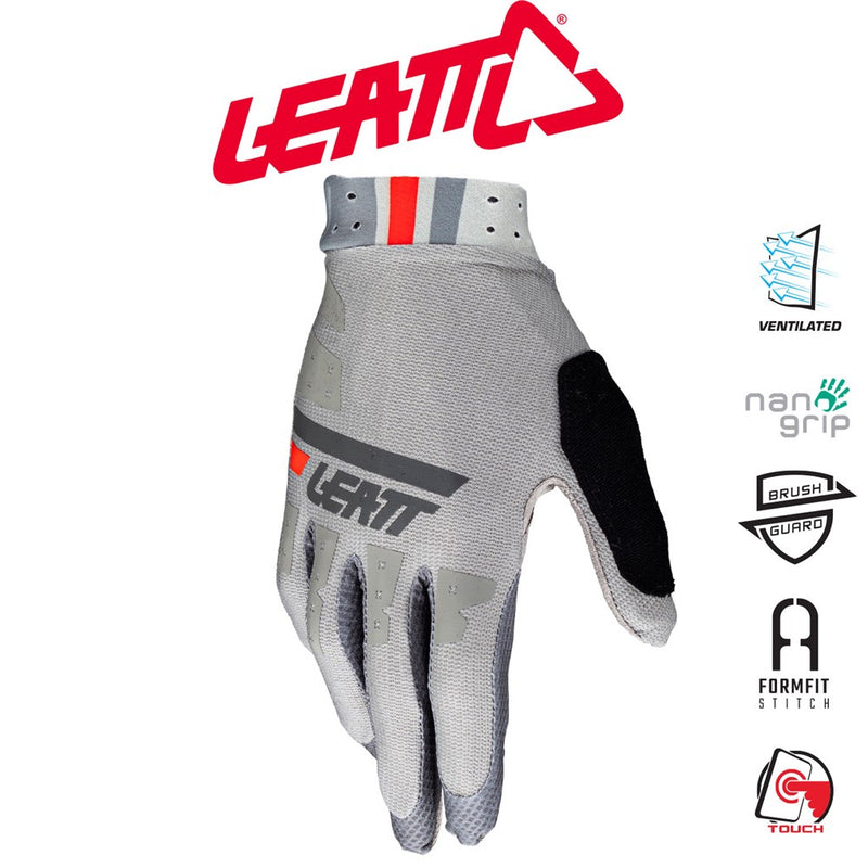 Load image into Gallery viewer, Leatt MTB 2.0 X-Flow Gloves - Granite - Unisex - Large

