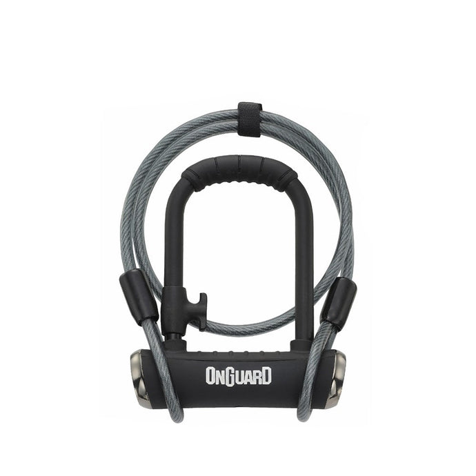 On Guard Pitbull Series DT U-Lock with Cable - 9cm x 14cm - 14mm