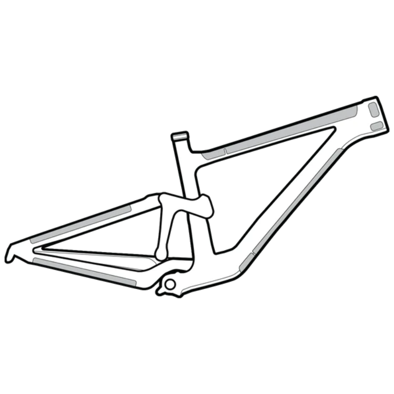 Load image into Gallery viewer, Lizard Skins Clear Protective Frame Wrap Kit  - Diagram
