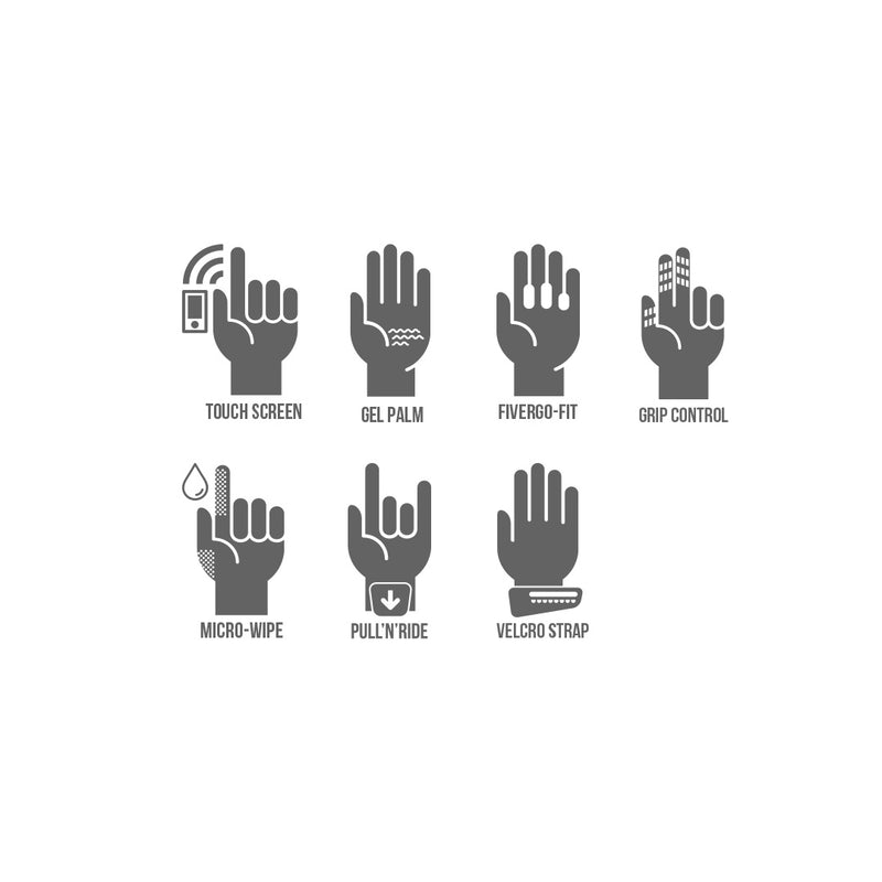 Load image into Gallery viewer, FIVE XR-Trail Gel Glove - Feature Icons
