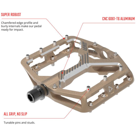 Leatt Pedal All Mtn 6.0 Flat Wide 107mm Silver
