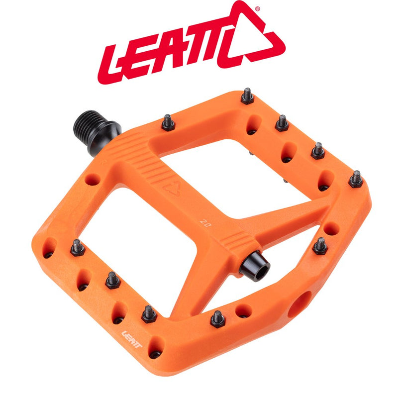 Load image into Gallery viewer, Leatt Pedal AllMtn 2.0 Composite Flat Wide - Orange
