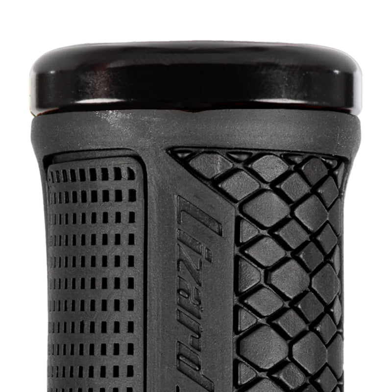 Load image into Gallery viewer, Lizard Skins Gradient Lock-On Grips Jet Black - Close Up
