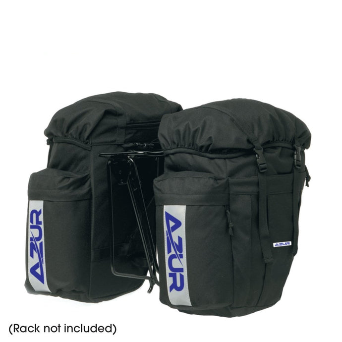 Azur Commuter Rear Panniers - Black - 48 Litre