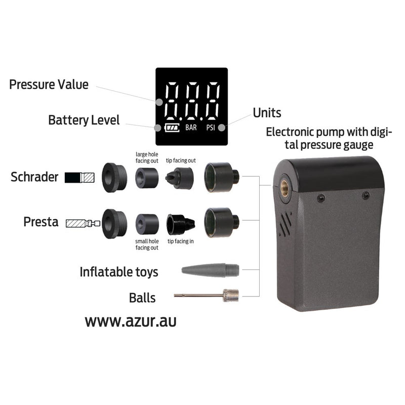Load image into Gallery viewer, Azur USB Pump with Digital Gauge
