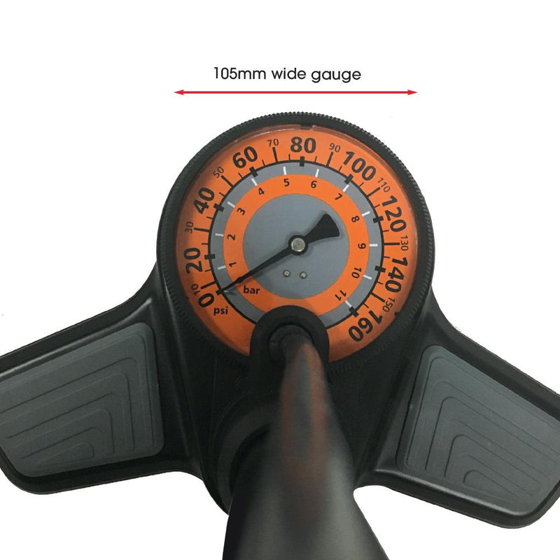 Load image into Gallery viewer, Azur Jumbo Gauge Floor Pump
