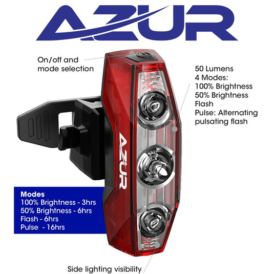 Azur USB Sirius 50 Lumens Tail Light