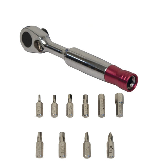 Azur Alloy Ratchet 10 Bit Tool Set