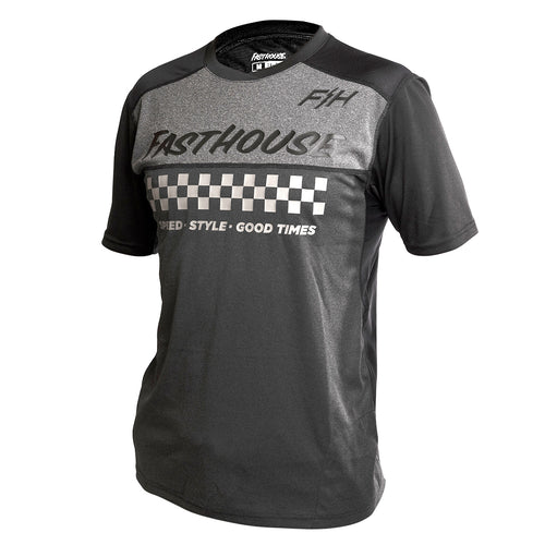 Fasthouse Alloy Mesa Short Sleeve Jersey - Charcoal/Black - Men's