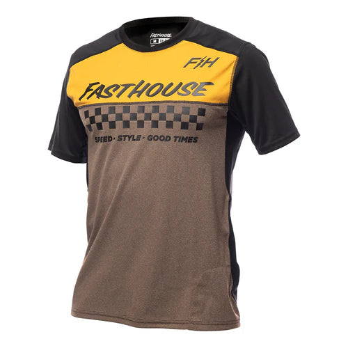 Fasthouse Women Alloy Mesa SS Jersey - Gold/Brown