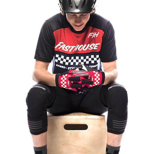 Fasthouse Alloy Mesa Short Sleeve Jersey - Red/Navy - Men's