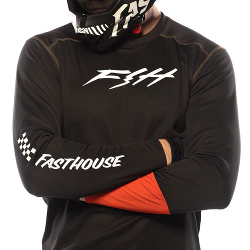 Load image into Gallery viewer, Fasthouse Alloy Ronin Long Sleeve Jersey - Black - Men&#39;s
