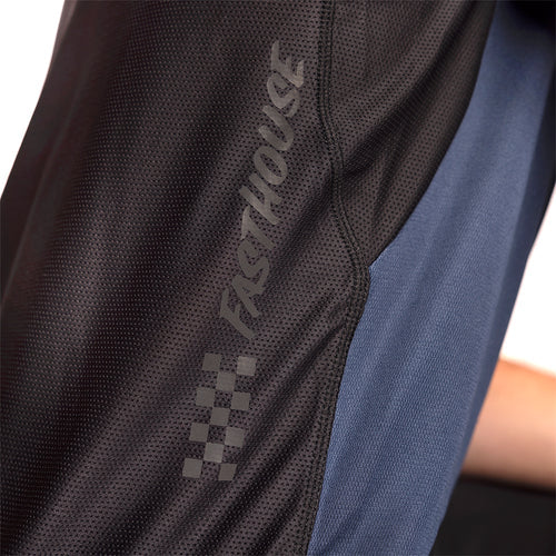 Load image into Gallery viewer, Fasthouse Alloy Sidewinder Short Sleeve Jersey - Rust/Midnight Navy - Unisex
