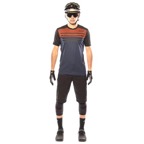 Fasthouse Alloy Sidewinder Short Sleeve Jersey - Rust/Midnight Navy - Unisex