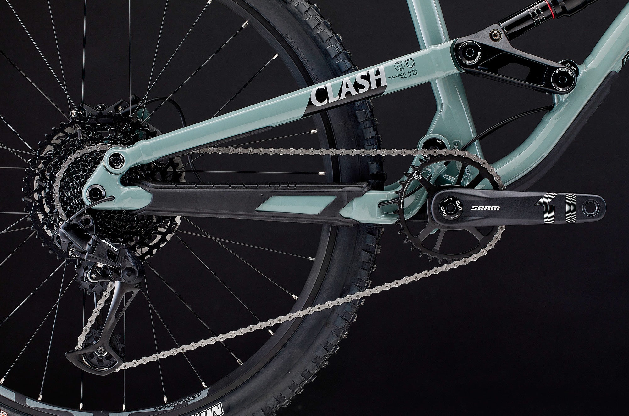 Commencal Clash Ride Moto Style Pyrite Grey Enduro Bike