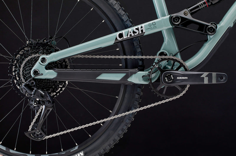 Commencal Clash Ride Moto Style Pyrite Grey Enduro Bike Detail Image 1