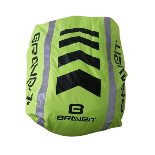 Brave Hi-Vis Fluro/Reflective Black Backpack Cover