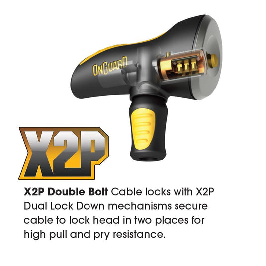 On Guard Doberman Series Coiled Combo Lock - 185cm x 12mm