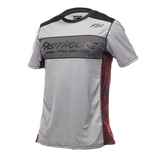 Fasthouse Acadia Short Sleeve Jersey - Heather Gray - Men's