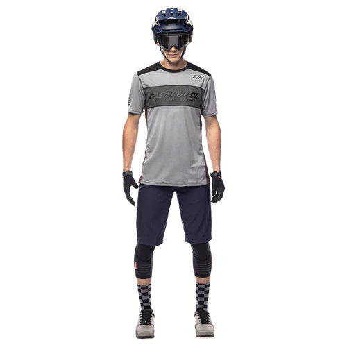 Fasthouse Acadia Short Sleeve Jersey - Heather Gray - Men's