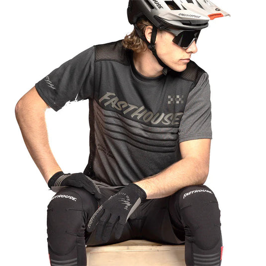 Fasthouse Classic Mercury Short Sleeve Jersey - Heather/Charcoal Heather - Men's