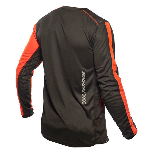 Fasthouse Classic Mercury Long Sleeve Jersey - Black/Red