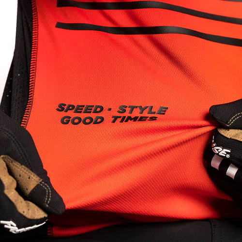 Fasthouse Classic Mercury Long Sleeve Jersey - Black/Red